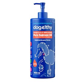Dogelthy Pure Salmon Oil Aceite de Salmon con Omega 3,6 y 9 para Perro
