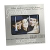 Silver Follow Your Dreams Graduation Photo Frame With Verse 8"
