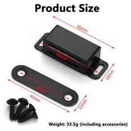 8 PCS Magnetic Catches for Cupboards, Thicken Magnetic Cupboard Catches Magnetic Cupboard Locks for Wardrobe Closet Cupboard Door Closing