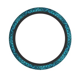 Teal Blue Mermaid Fish Dragon Scales Cool Funny Steering Wheel Cover Car Accessories Cute for Women Girls Girly Universal 15 Inch Neoprene Auto Interior Decor Anti Slip Car Truck Protector