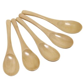 White House Wooden Bowl Spoons, Set of 5, Length 162mm