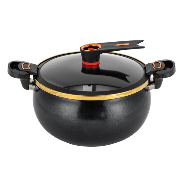 GXFCHYL 8L Micro Pressure Cooker with Visual Glass Lid and