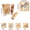Toynificent Wooden Puzzles for Toddlers, Montessori Toys, 4 in 1