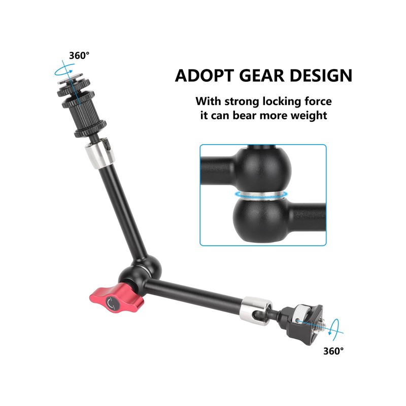 CAMVATE Multipurpose Articulating Arm with Anti-Twist 1/4''-20 Mount & Shoe