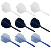 TRACOMPAN Dart Flights and Shafts Set 9pcs Break-Resistant Integrated 2-in-1