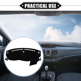 VekAuto Dashboard Cover Compatible for Dodge Dart 2013-2016, Nonslip Polyester Black Dash Cover Mat Dash Board Protector Cover