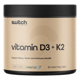 Switch Nutrition Vitamin D3 + K2 Cap X 60