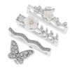 KOMBIUDA 4pcs Watch Strap Charms Decorative Rings Loops for Bands