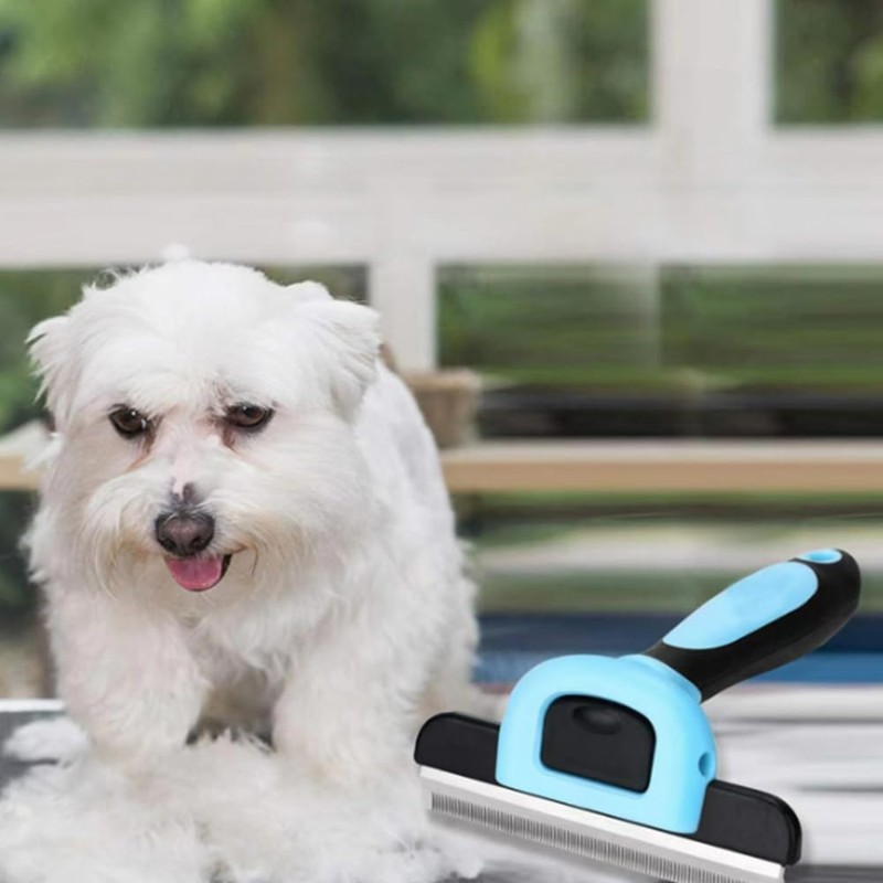 Dog Brush Pet Grooming Brush Dematting Comb Dog Deshedder Dog