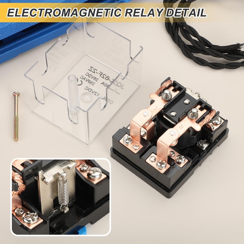 PATIKIL DC24V 80A Electromagnetic Relay, High Power Relay DPDT 2NO