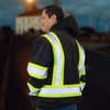 JORESTECH High Visibility Hoodie Full Zipper 100% Polyester ANSI Black