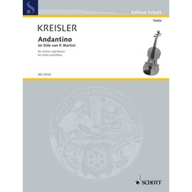 Andantino im Stile von P. Martini: No. 2. violin and piano.
