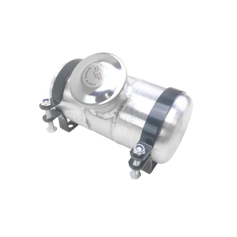 JSD 0.38 Gallon 4x8 Aluminum Round Gas Tank Center Fill
