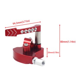 LVOUP 7/8 Billet Throttle Thumb Assembly Compatible with Yamaha Banshee Raptor 350 660R 700 YFZ450 Warrior 350 Bear Tracker 250 Honda TRX400EX TRX 250 450R Suzuki LTR 250 500 LT500R LTZ 250 400 Red