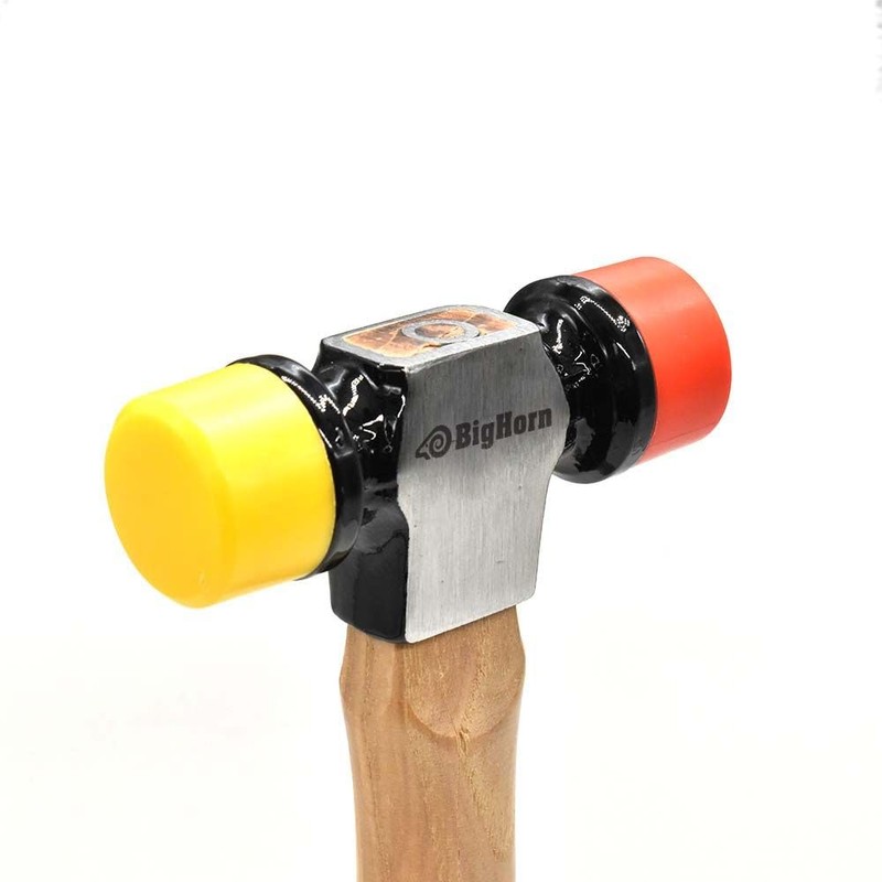 Big Horn 15129 12 Oz Hickory 2-Sided Soft Face Mallet