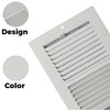 Sierra Grates 4" x 10" White Sidewall & Ceiling Register