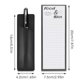 Abeillo Magnetic Shopping List Pads for Fridge, 50 Sheets Magnet Notepad Grocery List with 1 Piece Magnetic Pen Holder, Magnetic To Do List Notepads, Grocery List Pad and Memo Pads