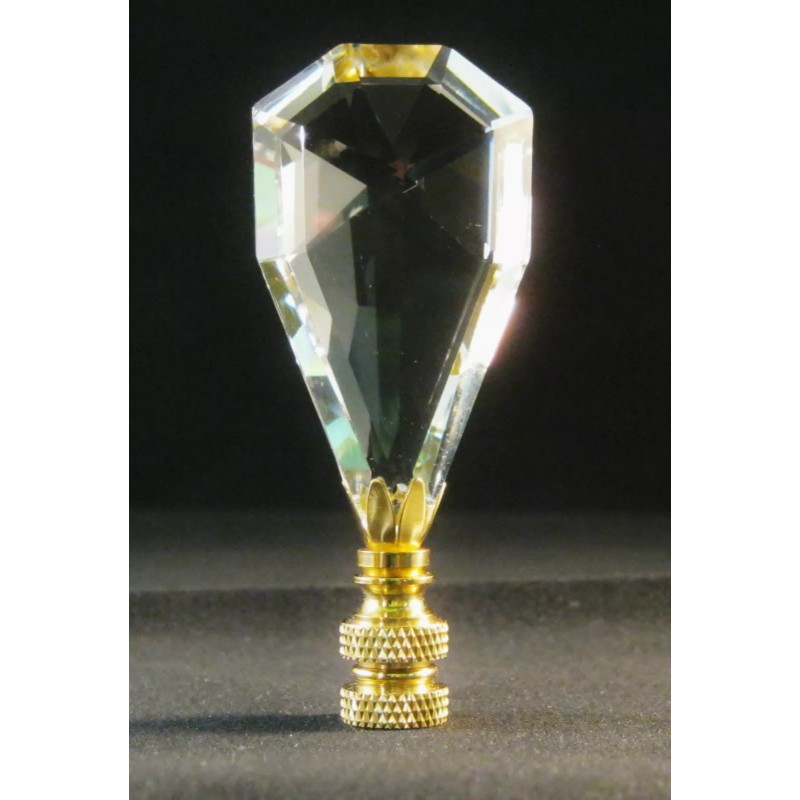 LITE ACCENTS LAMP FINIAL**ARCTIC ICE*** LEADED CRYSTAL LAMP FINIAL WITH