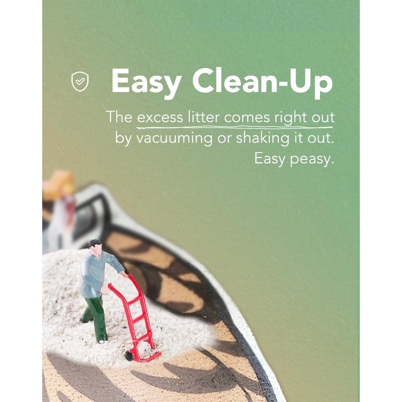 Lukamoo® Cute Cat Litter Mat, Medium (24'' x 16''))