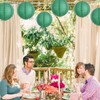 BEISHIDA 8-Inch Green Round Paper Lanterns Hanging Decorative Chinese Paper