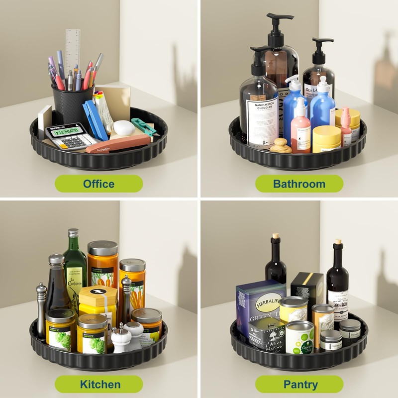 Lazy Susan Turntable, 3 Pack Lazy Susan, Lazy Susan Cupboard
