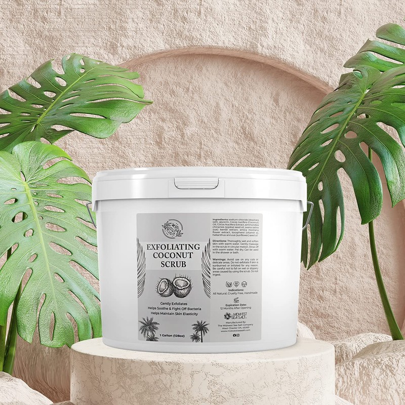 Exfoliating Coconut Oil Scrub - 128oz - Peppermint