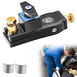 Car Battery Disconnect Switch 12V/24V Heavy Duty, Battery Isolator Kill Switch, Battery Cut Off Switch and Power Off for Car Truck RV Boat