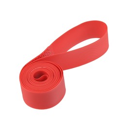 A ABSOPRO 24" Bike Wheel Rim Strip Rim Tape Inner Tube Band PVC Red (Set of 2)