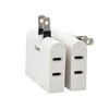 FUMITAKE Outlet Tap, Thin, Wall with Lightning Guard, 3 AC