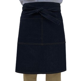 TEAGLES 490 Denim Apron, Waist Bib, One Size Fits Most, Work Clothes, Uniform, Simple, Short Length, For Home, Work, Unisex