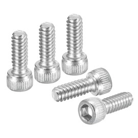 DTGN #6-32x3/8" Socket Head Cap Screws Bolts - 100Pack - Good for Road Bicycle, Mountain Bike, Auto, Motorcycle - 304 Stainless Steel Hex Head Metric Screws - Silver