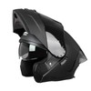 Crown Racing Modular Motorcycle Helmet with Flip-Up Design, Matte Black,