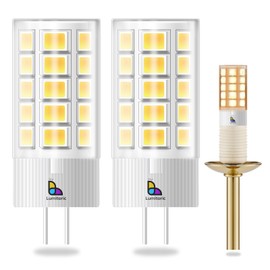 Lumitoric G4 LED Bulb 12V, 93Ra, 35W Halogen Equivalent, 350lm, 3000K Soft Warm, Mini Bi-Pin Ceramic Base, Landscape Lighting Bulbs Ideal for Outdoor Pathway, Landscape Spot Light, RV Boat (2 Pack)
