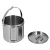 1.2L Stainless Steel Camping Kettle Portable Teapot Coffee Pot Outdoor
