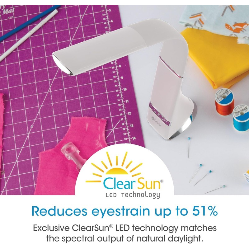 OttLite Recharge LED Desk Lamp with ClearSun LED Technology -