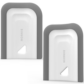 MORNIIE - Escobilla curvada pequeña, escobilla de goma para fregadero de cocina, encimeras y platos Escobilla de ducha para vidrio y espejos. Paquete de 2