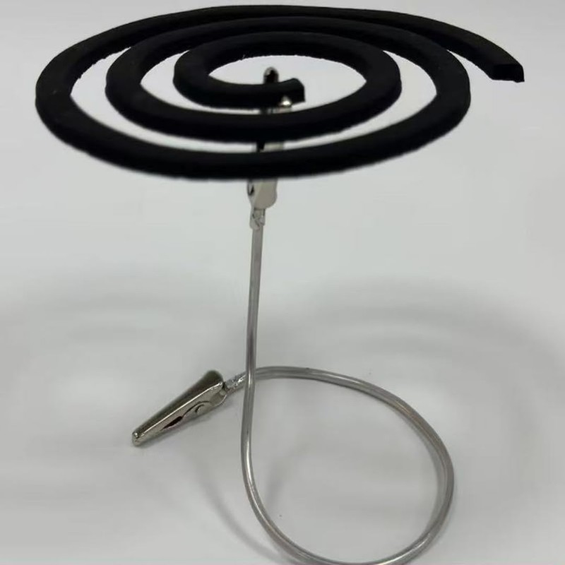 WBLDBB Mosquito Coil Holder Card Clip, Alligator Shape Metal Foldable,