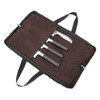 QEES Knife Roll,Heavy Duty Knife Bag,Waxed Canvas knife Case with