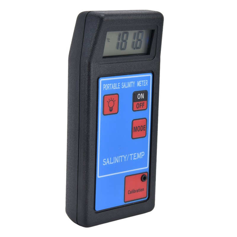 Portable Salinity TEMP Meter Multifunction Water Quality Analyzer for Aquarium