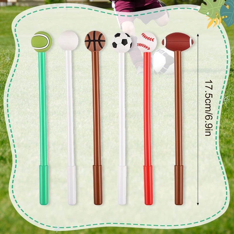 BESARME 30 Pcs Fun Pens, Gel Pen with 3D Sports