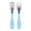 Chicco Stainless Steel Cutlery Set, Baby Set, Fork and Spoon