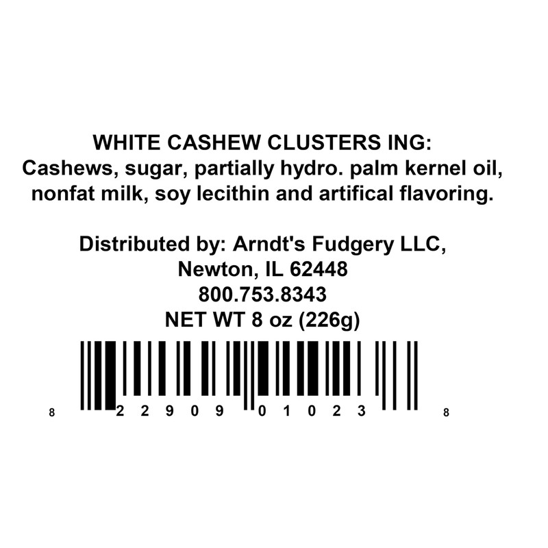 Amish Home Made Candies - Three 8 oz. Bags (White