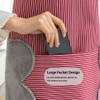 V-shine Women Kitchen Apron with Hand Wipe Pockets Adjustable Neck