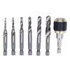 7Pcs/Set Spiral Combination Tap High Speed Steel 1/4in Hex Shank
