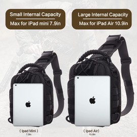 ANTARCTICA Tactical Sling Pack Military Shoulder Bag Molle Assault Range Bag Backpack 1050D