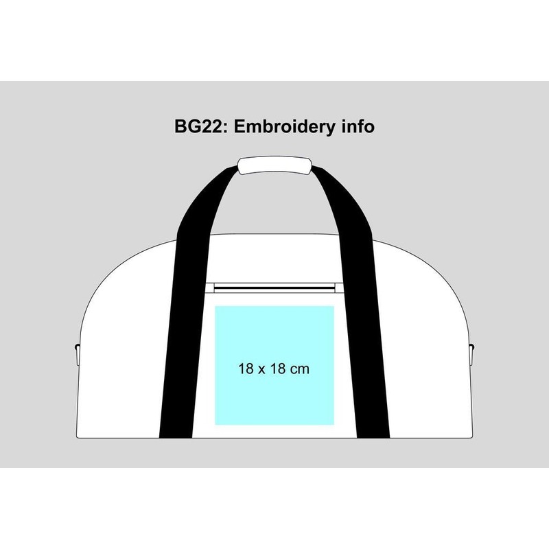 BagBase Unisex's BG022BLAC Classic Holdall Backpack, Black, Medium