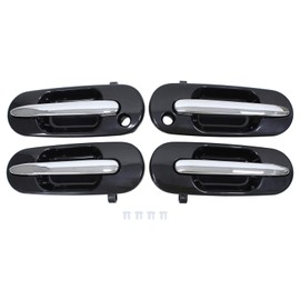 ApplianPar Front and Rear Exterior Door Handle with Chrome for Honda CRV 1997-2001