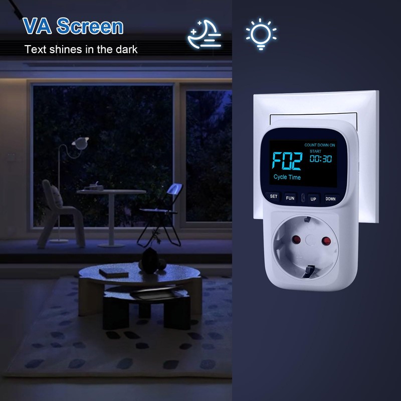 Digital Temperature Controller Socket 230 V with Sensor Temperature Controller