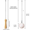 Baseball and Baseball Bats Ceiling Fan Pull Chain Ornaments Extender，with