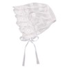 Baby Girl Bonnet Eyelet Lace Cotton Christening Bonnet Toddler Handmade